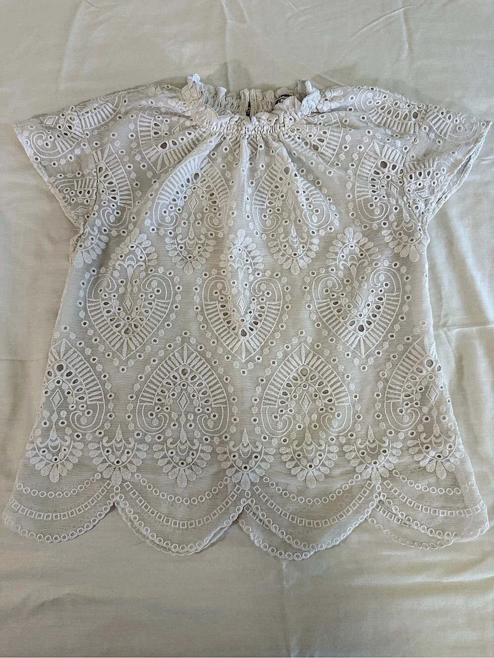 White lace express top